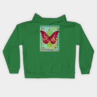 Red Butterfly Kids Hoodie